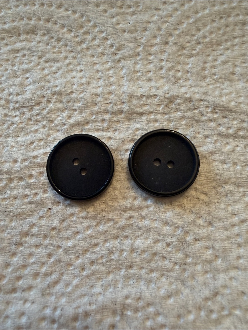 Black Round Two-Hole Buttons - Men Accessories